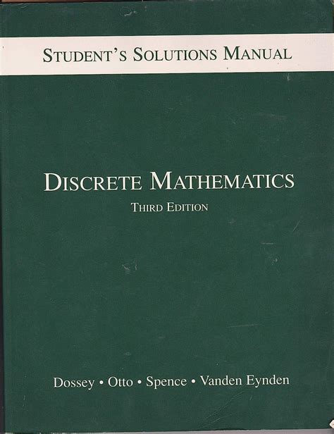 Discrete mathematics john dossey solution manual. - Briggs and stratton 450 series 148cc bedienungsanleitung.