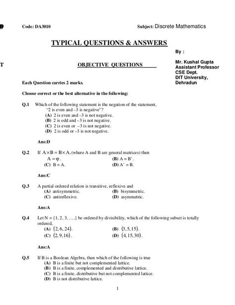 Discrete maths questions
