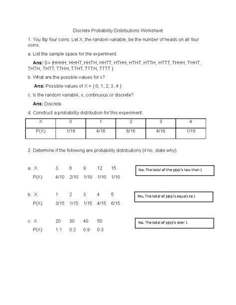 Discrete probability distributions worksheet answers.  The New mild asymmetric full...