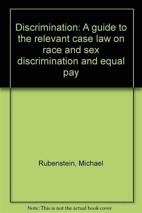 Discrimination a guide to the relevant case law. - Cincinnati bickford super service drill manual.