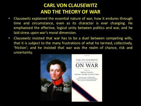 Discuss carl von clausewitz explanation of war