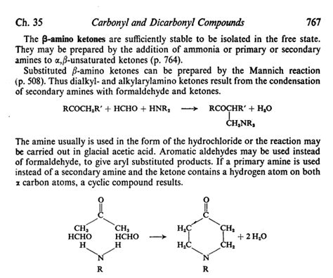 Discussing the Mannich reaction , Hive Serious Chemistry