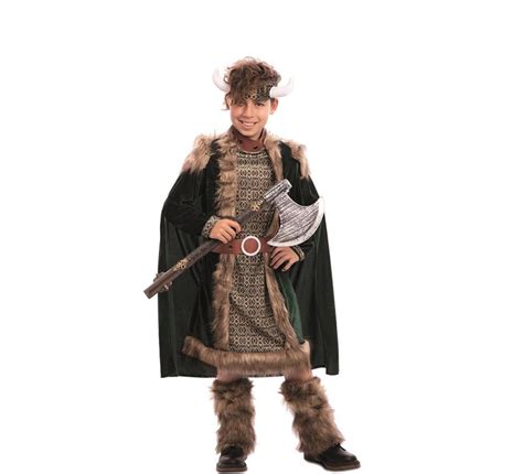 Disfraz infantil de vikingo para niños 10 a 12 años con casaca y …