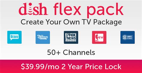 Dish Network Flex Pack package channel Lineup - April 2024