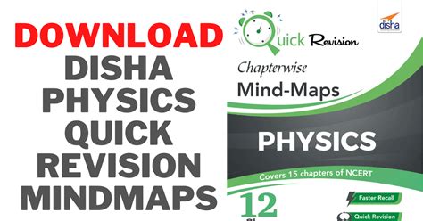 Disha Physics Quick Revision Mind Maps PDF Free Download