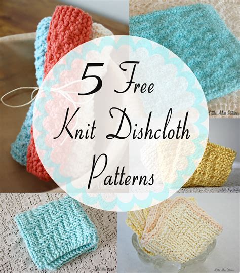 Dishcloth Knit Pattern