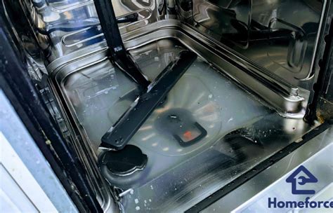 Dishwasher has water in bottom. Have you ever noticed that your dishwasher is not draining properly? This could be a sign of a clogged dishwasher drain. A clogged dishwasher drain can cause water to back up into ... 