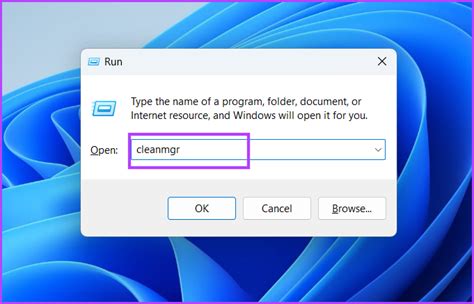Disk cleanup windows 11 run command.  With the /f parameter we can tell the tool to f...