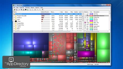 Disk space analyzer. WinDirStat. WinDirStat is a very useful free software it shows disk usage statistics and cleanup tools for Microsoft Windows. It can help you to figure out what is taking up a ton of drive space on your hard drives/SSDs or whatever it is that you need to free up space on. 