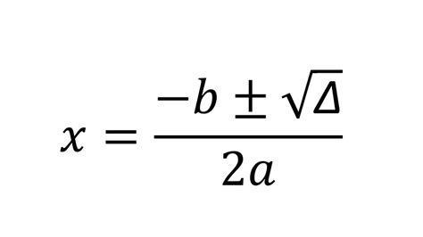 Diskriminant formülleri.