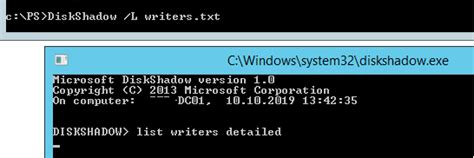 Diskshadow list writers detailed.  Whether you're preparing a feedback surve...