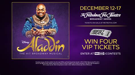 Disney’s Aladdin returning to Fabulous Fox Theatre December 12–17