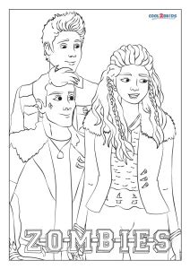Disney Channel Zombies Coloring Pages Learning How to Read