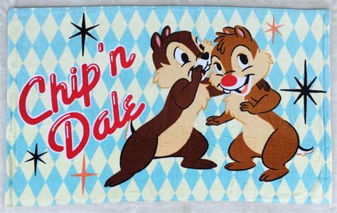 Disney Chip and Dale Chipmunk Beach Towel Bath Towel …