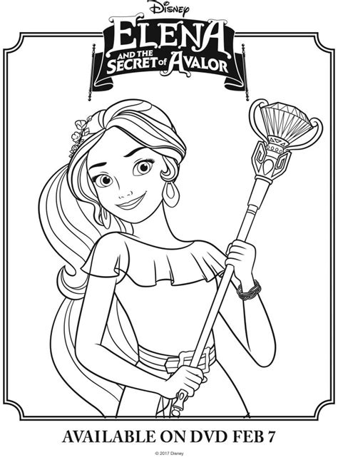 Disney Elena Of Avalor Free Printable Coloring Page Mama Likes This