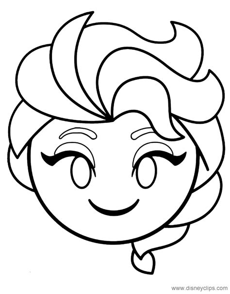 Disney Emoji Coloring Pages