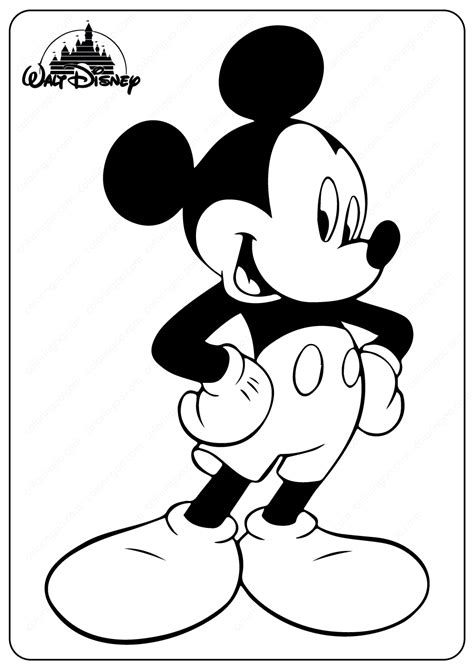 Disney Mickey Mouse Coloring Pages Adult Coloring Pages