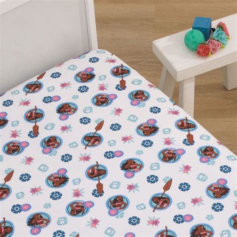 Disney Moana Fitted Crib Sheet 100% Soft Microfiber, Baby Sheet, …