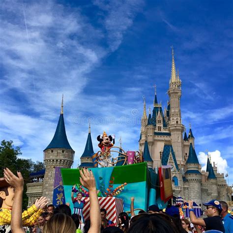 Disney Parade in Front of Cinderella Castle Editorial Image Image of