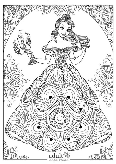 Disney Princess Adult Coloring Pages
