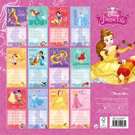 Disney Princess Calendar 2023