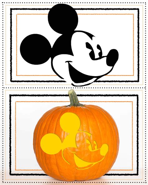 Disney Pumpkin Template