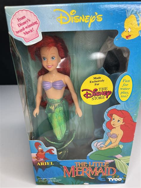 Disney The Little Mermaid Vintage TYCO Figures ~ Ariel & Sebastian