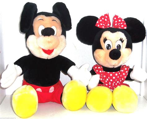 Disney Toys Vintagemickey And Minnie Plush Toy Poshmark