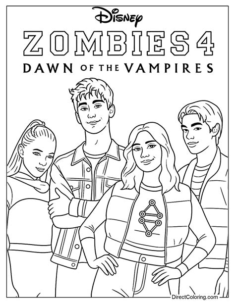 Disney Zombies Coloring Pages
