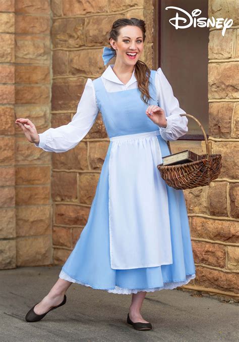 Anna Belle Adult Outfit Beauty And The Beast Belle Maid Blue 