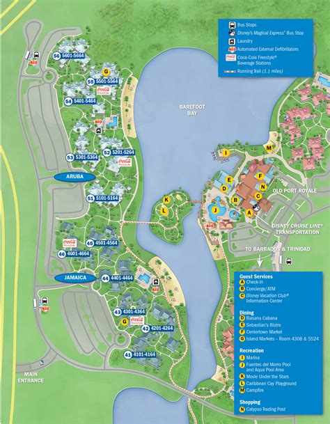 Disney caribbean resort map. Disney Vacation Club Information ... 546427 Caribbean Beach Map.eps September 2004 CB2001 A CUSTOM HOUSE E CARIBBEAN CAY D BAREFOOT BAY 