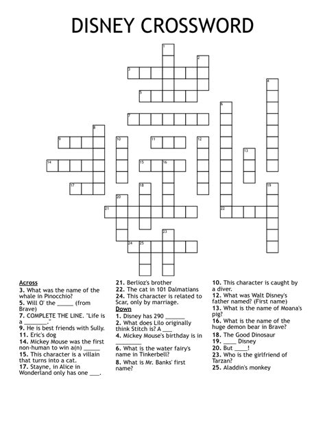 Disney channel crossword clue. The Crossword Solver found 30 answers to "posible disney channel heroine", 3 letters crossword clue. The Crossword Solver finds answers to classic crosswords and cryptic crossword puzzles. Enter the length or pattern for better results. Click the answer to find similar crossword clues. 