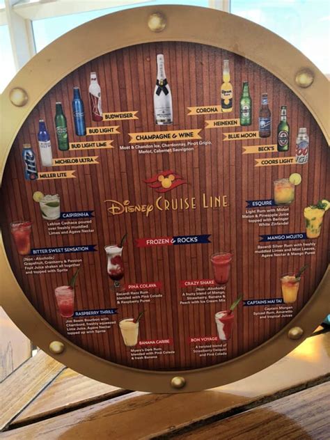 Disney cruise alcohol package. A cruise with the mouse might have you thinking alcohol is off the table. On the contrary; when you set sail with Disney, beer and other adult beverages are readily available at restaurants and in ... 