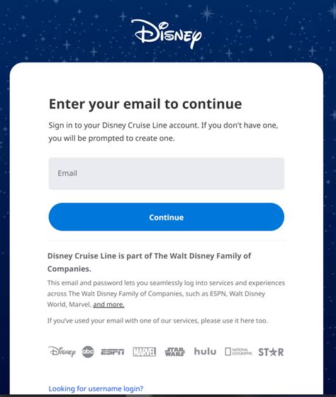 Disney cruise log in. 30 Apr 2023 ... To request a specific or different rotational dining option, you can enter your preference by logging in to My Reservations on the Disney ... 