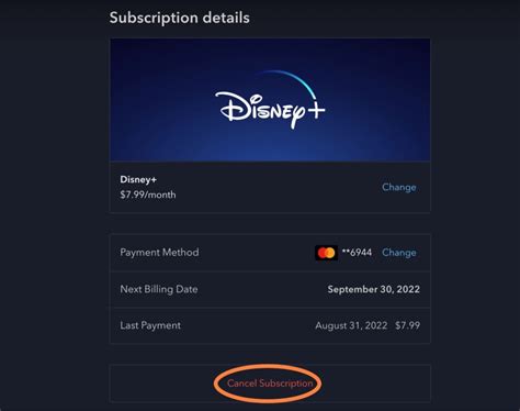 Jul 11, 2022 · On the mobile app you will be redirected to a webpage where you must select your Disney+ subscription once more. Scroll to the bottom of the page and click the red “Cancel Subscription” button ... .