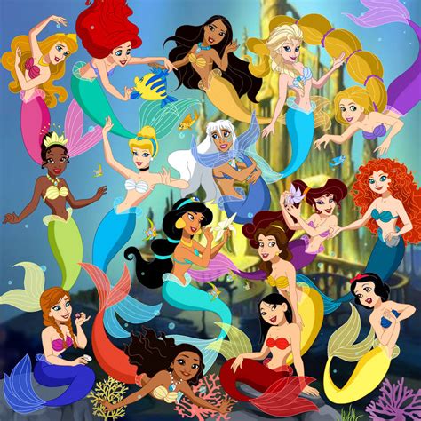 Hi guys!! Well, here you have more disney characters turned into mermaids by the awesome artist Pedro (FERNL). Please if you want to see more check is devian....