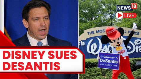 Disney sues DeSantis, alleging harm to its business