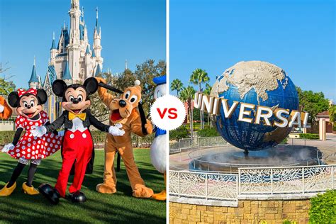 Disney vs universal. Feb 27, 2022 · Now, Disney World has an area of about 25,000 acres, which is the size of two Manhattans! On the other hand, Universal Studios in Orlando, Florida, started in 1990. They had only one theme park then—Universal Studios Florida. Now, there are Islands of Adventure, the CityWalk, and a good hotel. The size is pretty small, about 840 acres only. 