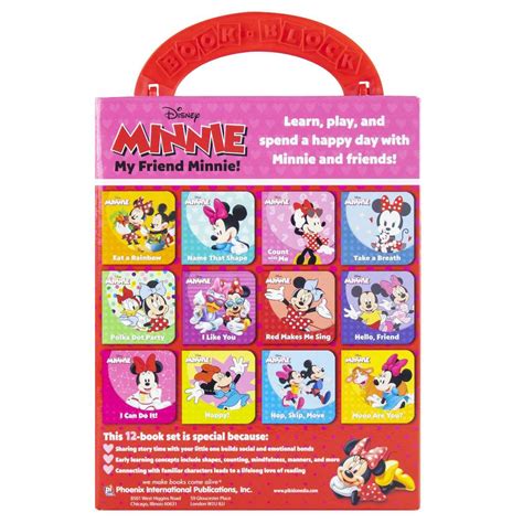 Full Download Disney  My Friend Minnie Mouse  My First Library 12 Board Book Block Set  Pi Kids By Emily Skwish
