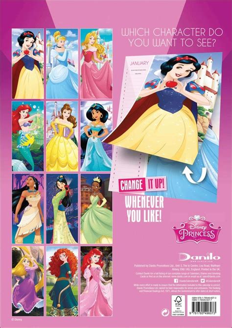 Full Download Disney Princess Wall Calendar 2019 By Not A Book