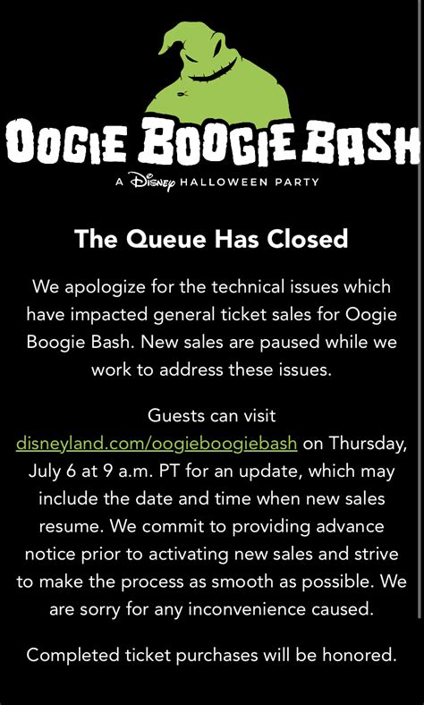 Disneyland pauses general ticket sales for Oogie Boogie Bash amid technical issues