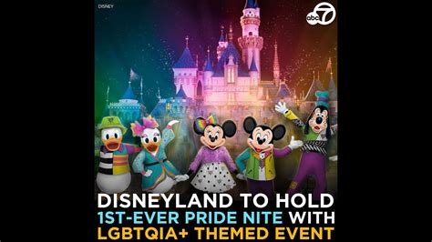 Disneyland will hold first official gay Pride events in June