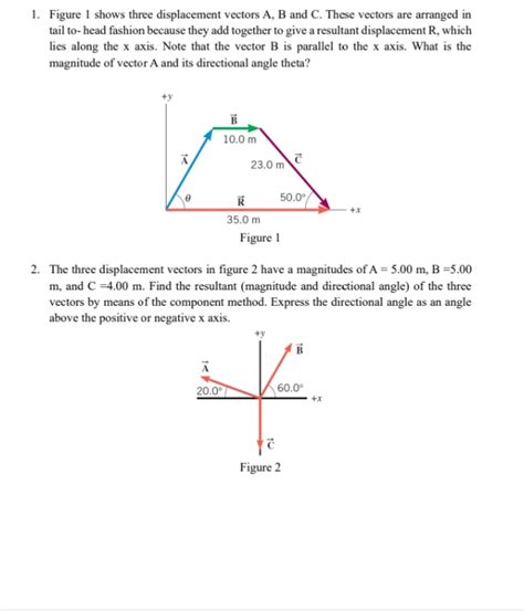 Displacement of three vectors. .  Choose any pair of vectors that you drew in Activit...