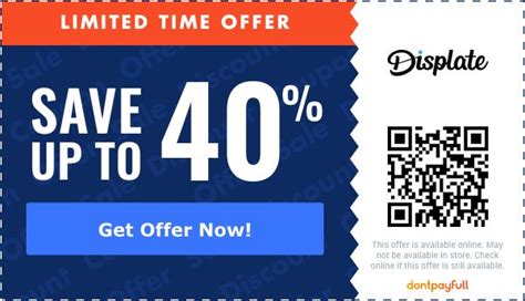Displate discount code. If you like online shopping for its ease and convenience, you’ll like it even more when you can save extra money off your Internet orders. Merchants release promotional codes that ... 