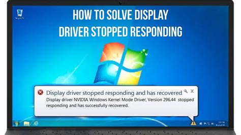 Display driver stopped responding windows 7.  This tutorial will show you how to...