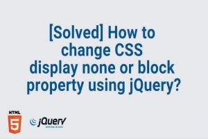 Display none and block in jquery