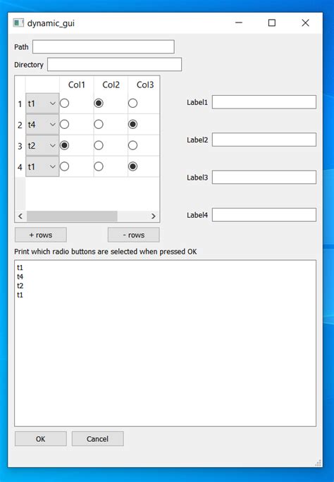 Displaying database values with radio button selection? - Qt Forum