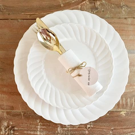 Disposable dinnerware wedding - Etsy Schweiz