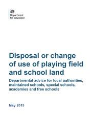 Disposal of School Playing Fields; Former Sedgeford Primary …