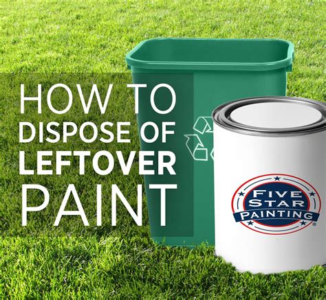 Dispose of paint. Paint waste disposal. Used and unwanted paint is some of the most common liquid waste found in landfills. About 5% of the 100 million litres of paint bought every year ends up as hazardous landfill waste. However, with safe paint disposal practices, waste paint and its by-products can be recycled and turned into valuable commodities. ... 